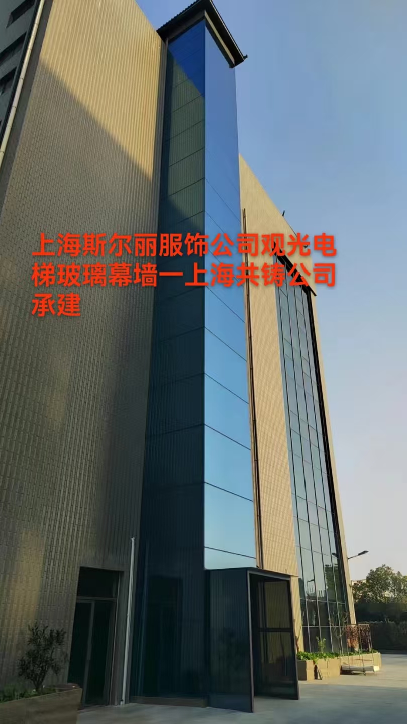 上海斯尔丽服饰公司观光电梯玻璃幕墙